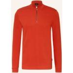 Reduzierte Rote HUGO BOSS BOSS Stehkragen Herrensweatshirts mit Reißverschluss aus Baumwolle Größe XXL - versandkostenfrei 