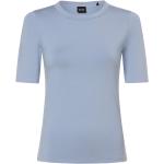 Hellblaue Business HUGO BOSS BOSS Rundhals-Ausschnitt T-Shirts für Damen Größe XS 