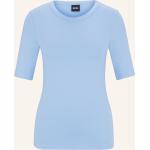 Reduzierte Hellblaue HUGO BOSS BOSS T-Shirts aus Polyamid für Damen Größe L 