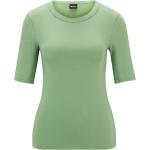 Hellgrüne HUGO BOSS BOSS U-Ausschnitt T-Shirts aus Polyamid für Damen Größe S 