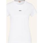 Weiße HUGO BOSS BOSS T-Shirts aus Jersey für Damen Größe M 