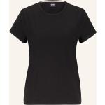 Schwarze HUGO BOSS BOSS T-Shirts aus Baumwollmischung für Damen Größe XS 