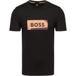 Reduzierte Schwarze HUGO BOSS BOSS T-Shirts aus Baumwolle für Herren Größe L 