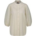Reduzierte Weiße Business HUGO BOSS BOSS Tunika-Blusen aus Baumwolle für Damen 