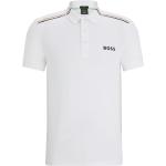 Weiße HUGO BOSS BOSS Herrenpoloshirts & Herrenpolohemden aus Kunstfaser Größe 3 XL 