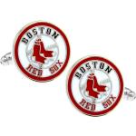 Rote Boston Red Sox Manschettenknöpfe aus Metall für Herren zur Hochzeit 
