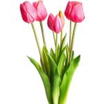 Grüne Runde Kunstpflanzen & Textilpflanzen mit Tulpenmotiv aus Kunststoff 