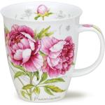 Rosa Blumenmuster Dunoon Becher & Trinkbecher aus Porzellan 