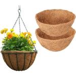 33 cm Runde Hanging Baskets 33 cm aus Kokosfaser 2-teilig 