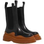 Bottega Veneta Boots & Stiefeletten - Tire Chelsea Boots - in black - für Damen - aus Leder & Textil & Gummi & Leder - Gr. 37