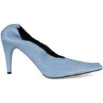 Reduzierte Himmelblaue BOTTEGA VENETA Karree High Heels & Stiletto-Pumps für Damen Größe 38,5 