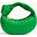 Grüne BOTTEGA VENETA Lederhandtaschen aus Lammleder 