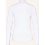 Weiße BOVIVA Rollkragen Rollkragenshirts aus Jersey für Damen Größe M 