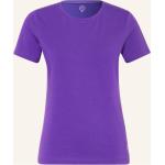 Dunkellilane BOVIVA T-Shirts aus Baumwolle für Damen Größe S 