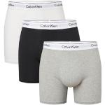 Reduzierte Hellgraue Melierte Calvin Klein Underwear Boxer-Briefs & Retropants aus Baumwolle für Herren Größe XL 