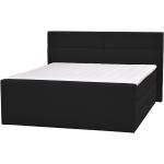 Schwarze Bepema Betten mit Bettkasten mit Stauraum 160x200 mit Härtegrad 2 