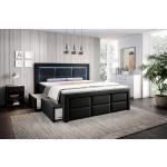 Schwarze Moderne Betten mit Bettkasten mit Schublade 160x200 