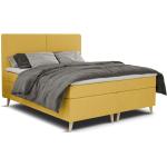 Gelbe Betten mit Bettkasten mit Ornament-Motiv mit Stauraum 200x200 