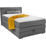 Graue Jockenhöfer Betten mit Matratze aus Kunststoff 120x200 