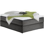 Anthrazitfarbene KINX Betten mit Matratze aus Stoff 140x200 
