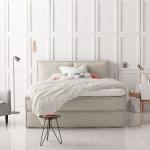 Beige KINX Betten mit Matratze aus Stoff 160x200 