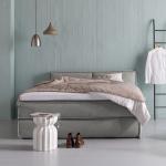 Graue KINX Betten mit Matratze aus Stoff 160x200 
