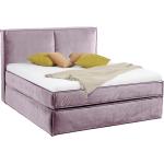 Pinke KINX Betten mit Matratze aus Samt 180x200 