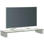Reduzierte Weiße Minimalistische Boxxx TV Racks aus Glas Breite 100-150cm, Höhe 100-150cm, Tiefe 0-50cm 