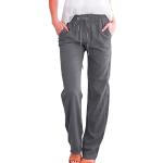 Dunkelgraue Elegante Ripped Jeans & Zerrissene Jeans aus Cord für Damen Größe M Große Größen für den für den Winter 