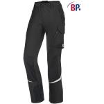 Anthrazitfarbene Unifarbene BP Stretchhosen mit Reißverschluss aus Polyester für Damen Größe M 