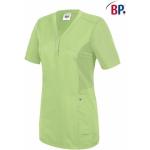 Hellgrüne Unifarbene Halblangärmelige BP Damenkasacks Größe XL 