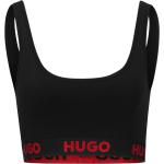 Schwarze HUGO BOSS HUGO Bio Bralettes aus Baumwolle für Damen Größe XS 