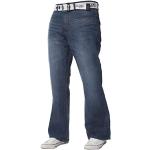 Jeans-Schlaghosen mit Reißverschluss aus Baumwolle für Herren Weite 40 