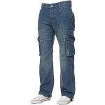 Blaue Cargo-Shorts für Herren Weite 34 für den für den Sommer 
