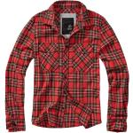 Rote Karo Business Brandit Check Flanellhemden aus Flanell für Herren Größe 4 XL 