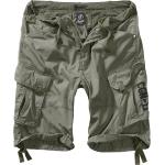Olivgrüne Casual Brandit Columbia Cargo-Shorts aus Baumwolle für Herren Größe 3 XL 
