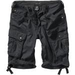 Schwarze Casual Brandit Columbia Cargo-Shorts aus Baumwolle für Herren Größe 4 XL 