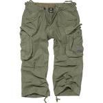 Grüne Vintage Brandit Industry Cargo-Shorts aus Baumwolle für Herren Größe XL 