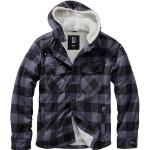 Brandit Hooded Lumberjacket mit Teddyfutter black/grey, Größe 4XL