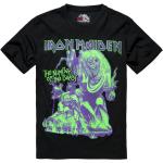 Schwarze Iron Maiden Bandshirts aus Baumwolle Größe L 