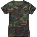 Grüne Camouflage Brandit T-Shirts für Damen Größe XL 