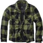 Olivgrüne Hemdjacken mit Knopf für Herren Größe 5 XL für den für den Winter 