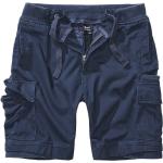 Marineblaue Vintage Brandit Vintage Cargo-Shorts aus Baumwolle für Herren Größe 5 XL für den für den Sommer 