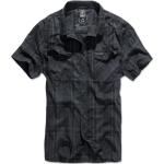 Brandit Roadstar Shirt Hemd kurzarm schwarz/blau, Größe 4XL, Herren, Baumwolle
