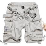 Weiße Vintage Brandit Vintage Cargo-Shorts für Herren Größe 5 XL für den für den Sommer 