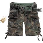 Grüne Camouflage Vintage Brandit Vintage Cargo-Shorts für Herren Größe XL für den für den Sommer 