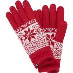 Rote Brandit Strick-Handschuhe für Herren Größe L für den für den Winter 
