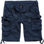 Marineblaue Brandit Urban Legend Cargo-Shorts & kurze Cargohosen mit Reißverschluss aus Baumwolle für Herren Größe 3 XL 