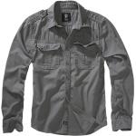 Brandit Vintage Shirt Longsleeve charcoal grey, Größe 4XL, Herren, Baumwolle