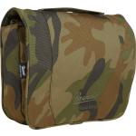 Cremefarbene Camouflage Brandit Kulturtaschen & Waschtaschen mit Reißverschluss aus Kunstfaser 